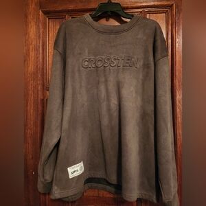 CROSSTEN Oversized Sweatshirt Size-Olive Green-Men's 3 X